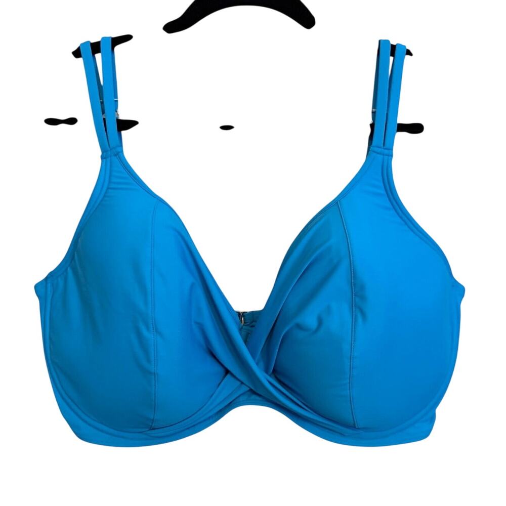 Birdsong Underwire Bikini Top 40 I Blue Swim Resort Tropical Vacation Beach NWT